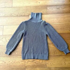Alfani Pop of Grey Sparkle Turtleneck Sweater in Armor color